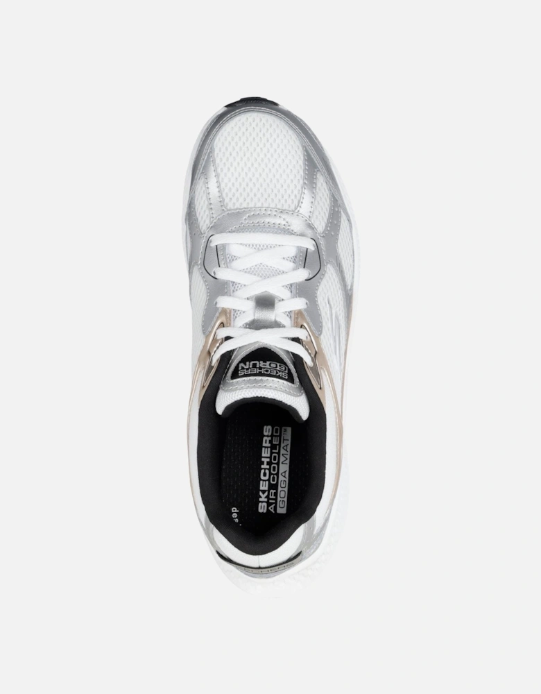 GO RUN Consistent 2.0 Volt Leather Women's White/Silver/Black Trainers