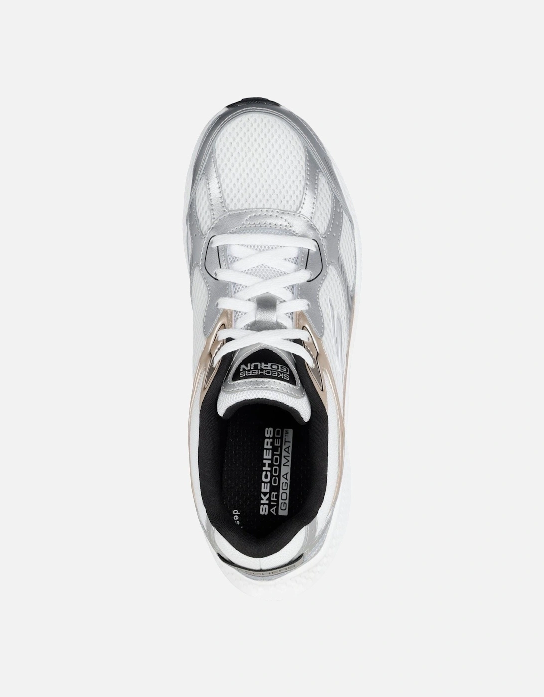 GO RUN Consistent 2.0 Volt Leather Women's White/Silver/Black Trainers