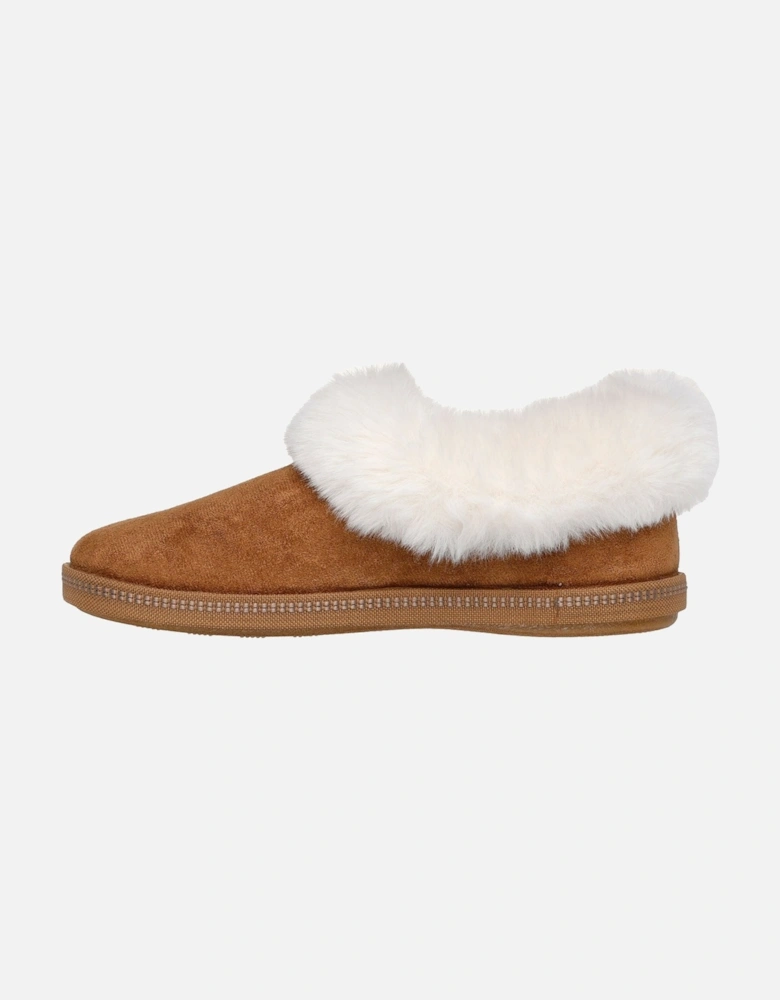 Cozy Campfire Winter Nights Polyester Women's Chestnut Slippers