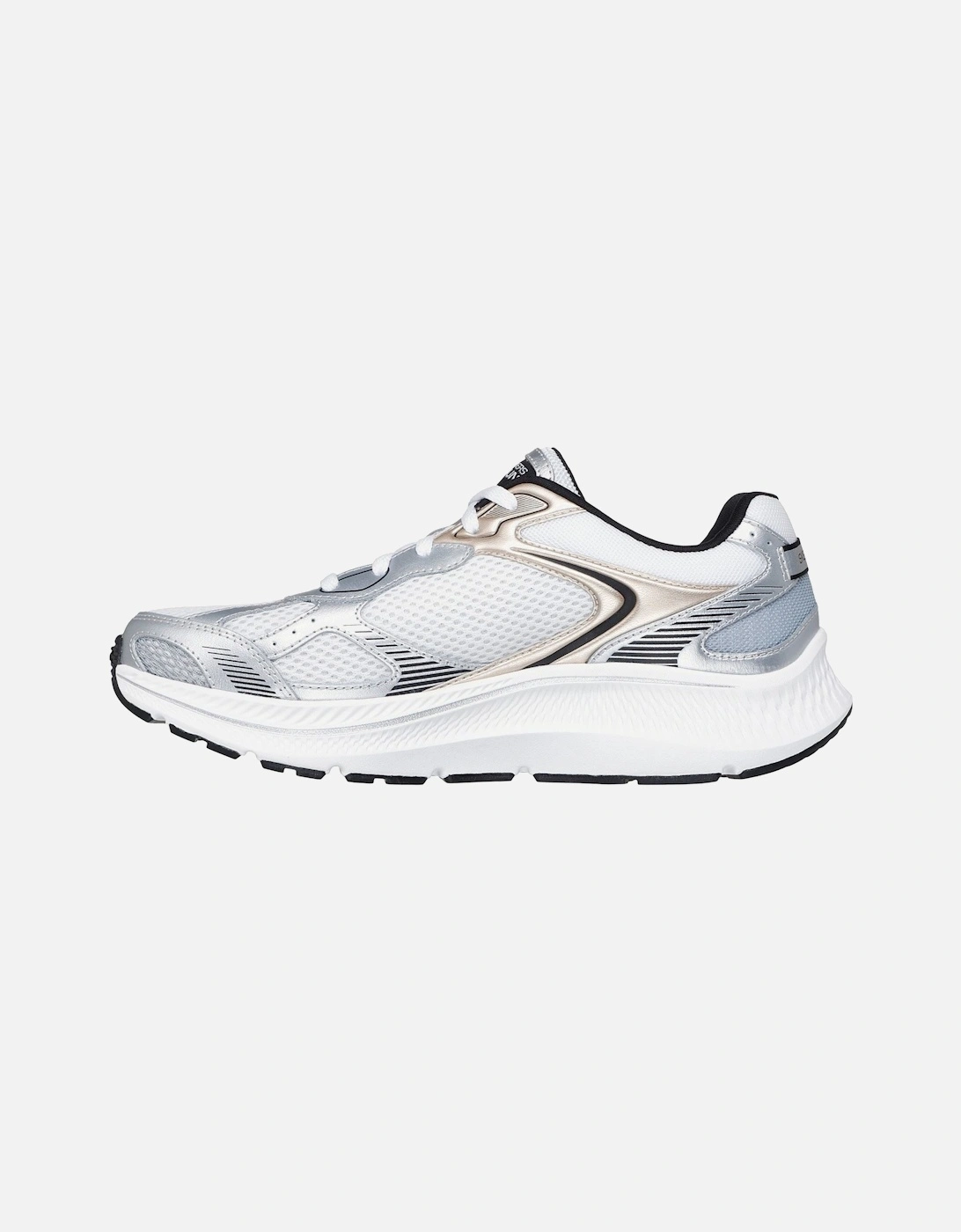 GO RUN Consistent 2.0 Volt Leather Women's White/Silver/Black Trainers