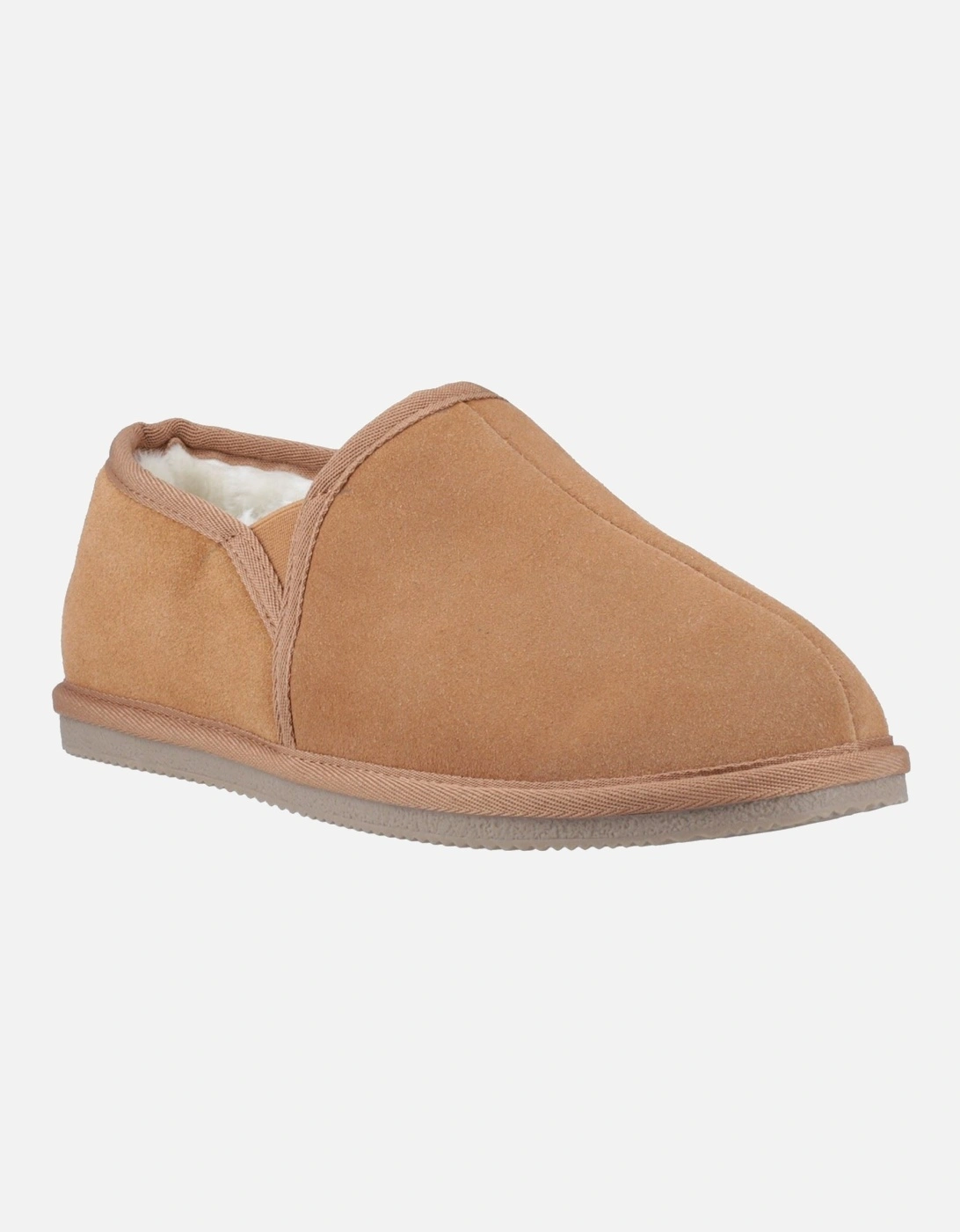 Aryan Suede Men's Tan Slippers, 6 of 5