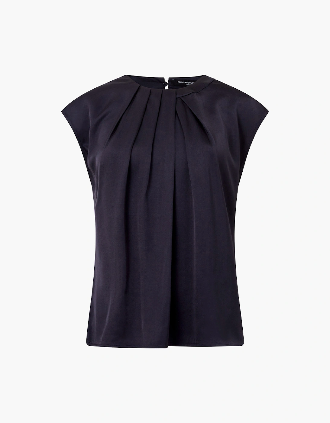 Women's Sera Satin Sleeveless Blouse Navy, 2 of 1
