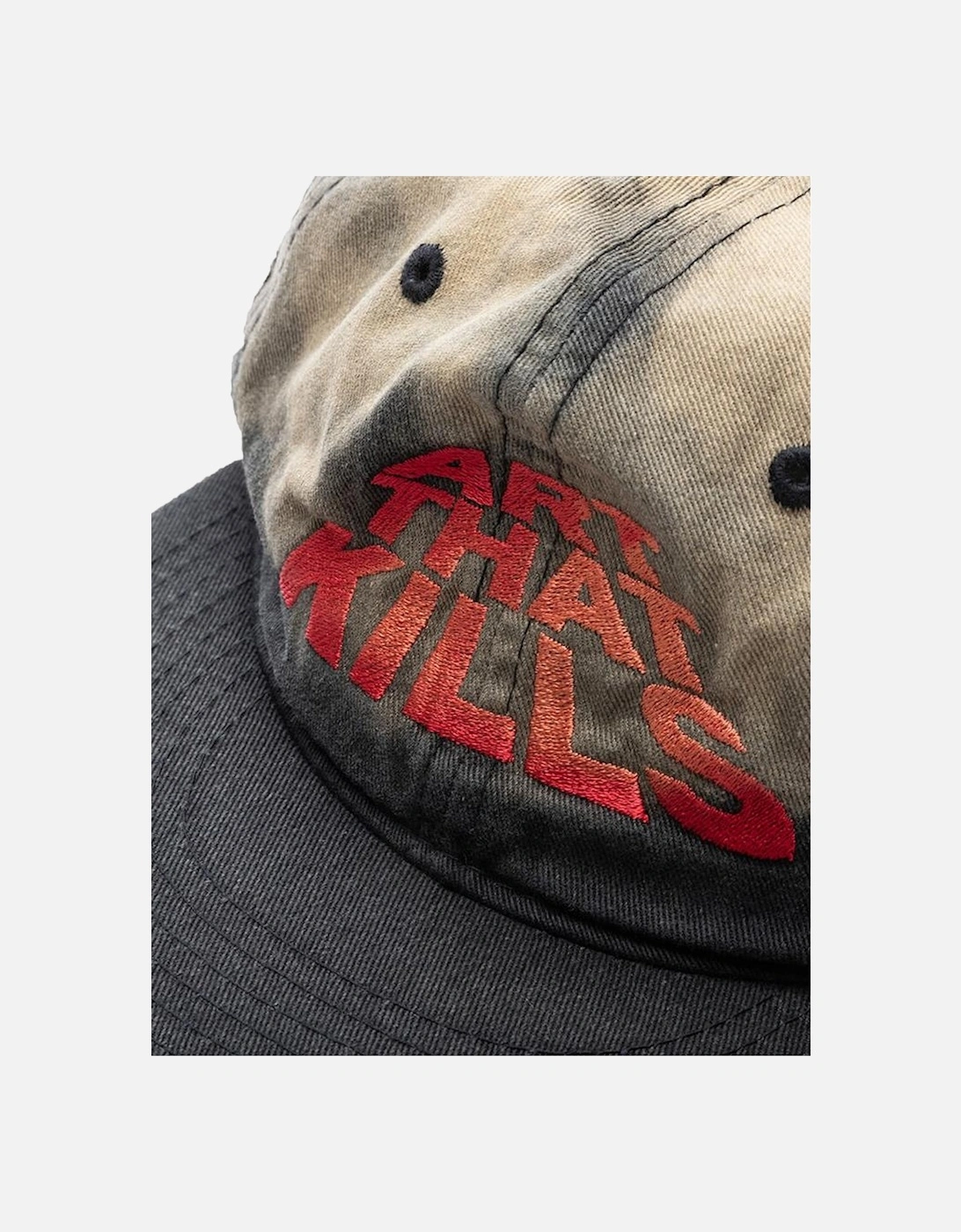Art That Kills Sun Faded Cap in Faded Black