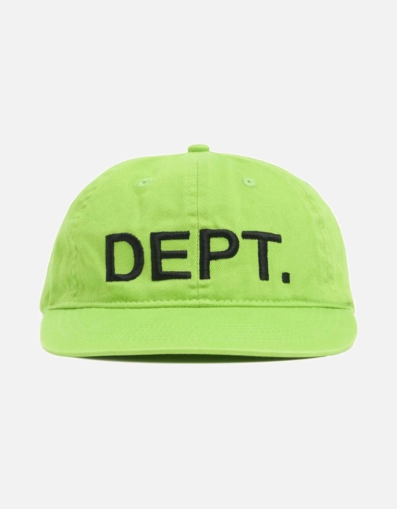 DEPT. Embroidered Logo Cap in Flo Green