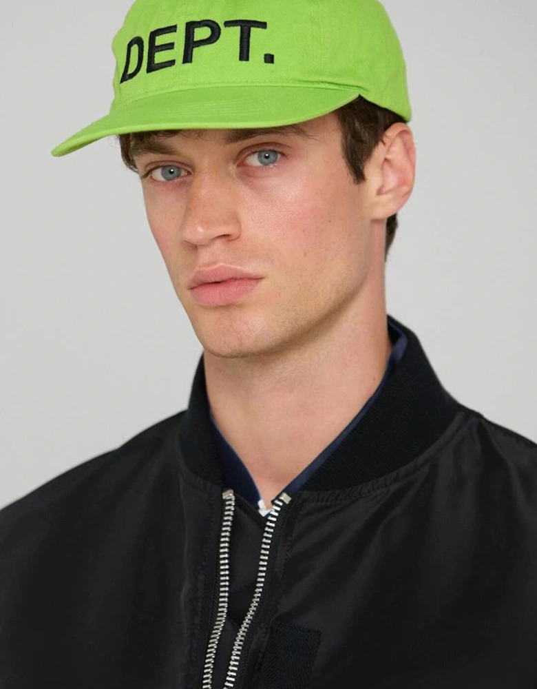 DEPT. Embroidered Logo Cap in Flo Green