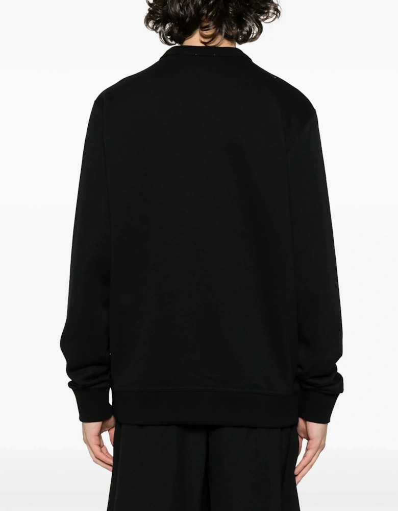 Logo Print Sweatshirt in Black