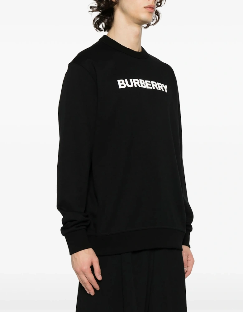 Logo Print Sweatshirt in Black