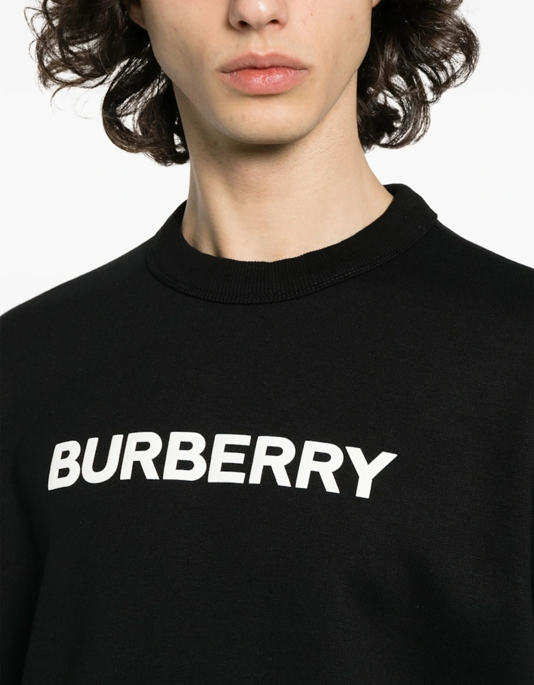 Logo Print Sweatshirt in Black