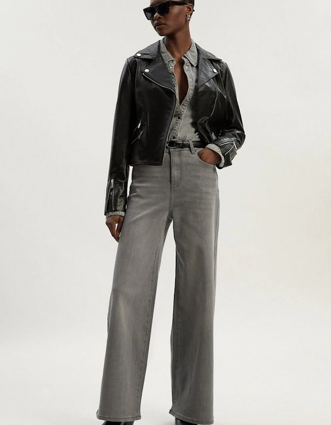 Stretch Denim Wide Leg Jean, 2 of 1