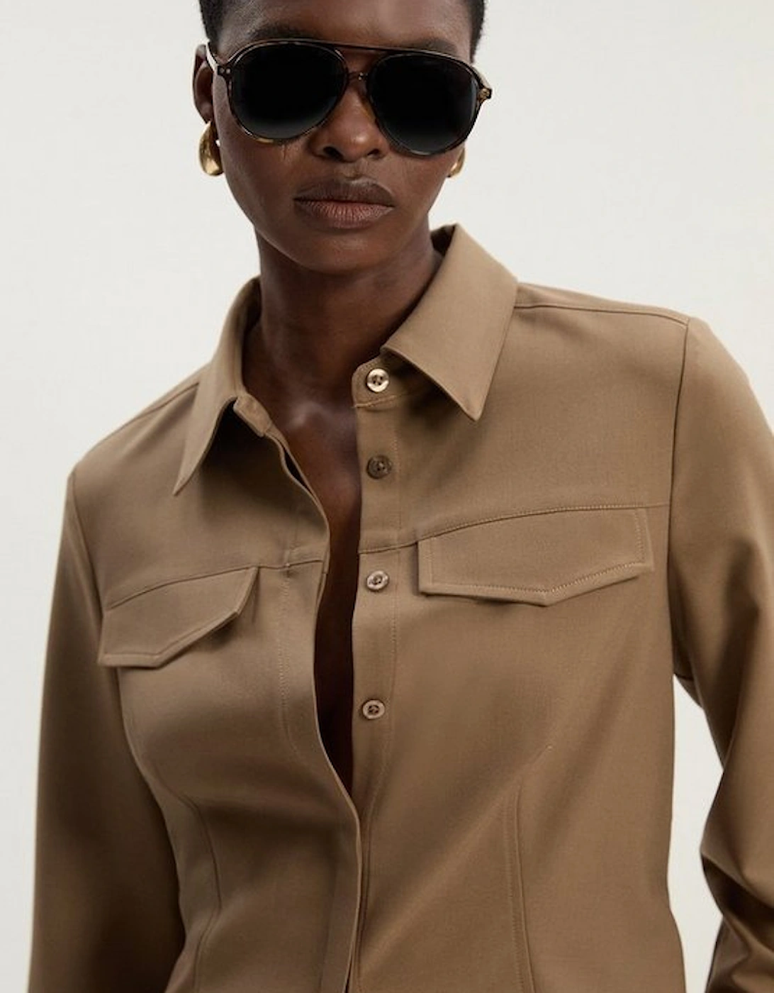 Viscose Blend Tailored Shirt, 2 of 1