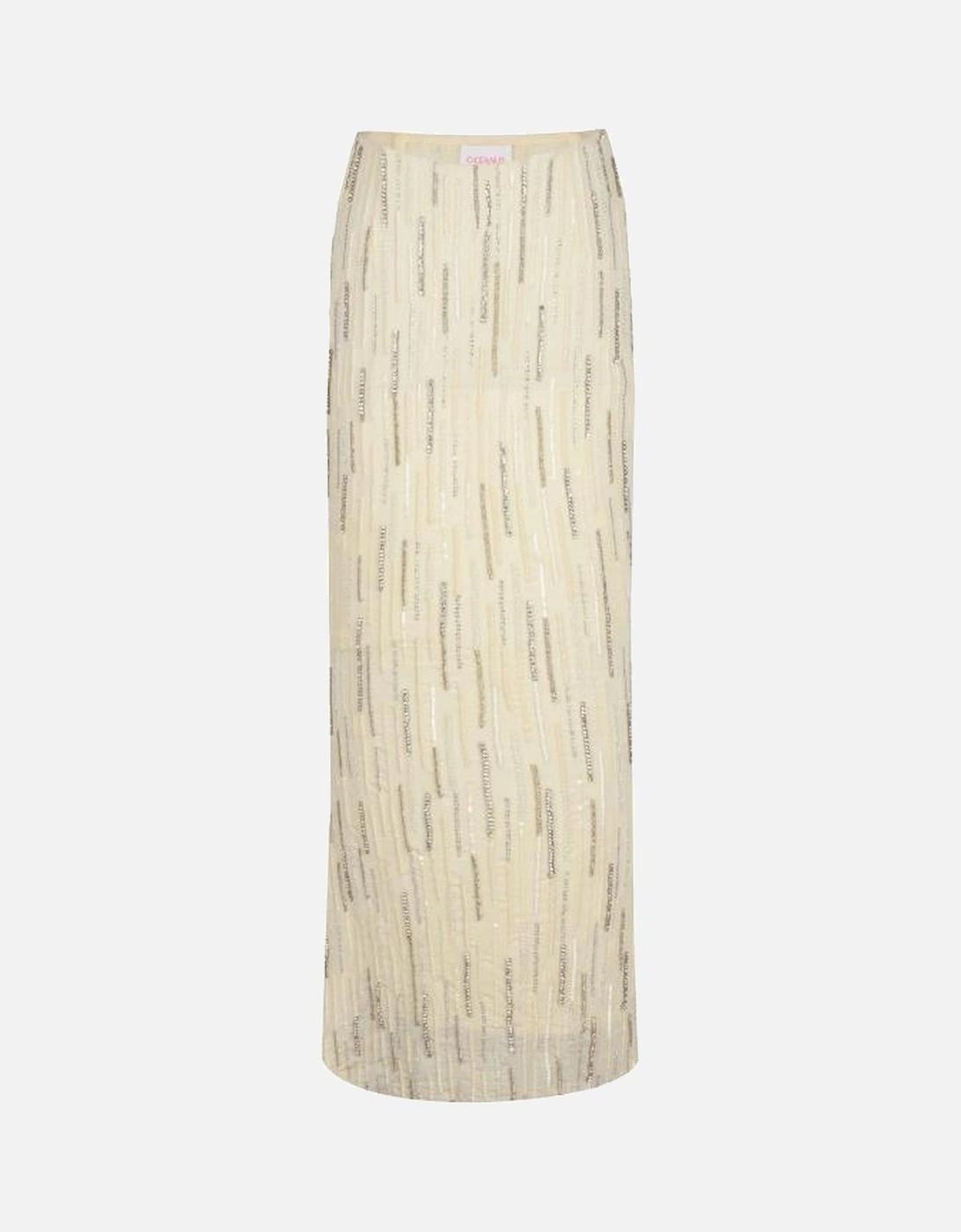 Aphrodite's White Beaded Co-ord Skirt - Daphne x Oceanus