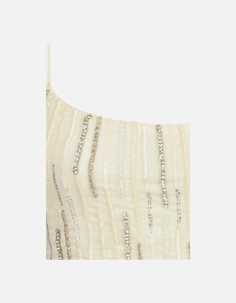 Aphrodite's White Beaded Co-ord Top – Daphne x Oceanus