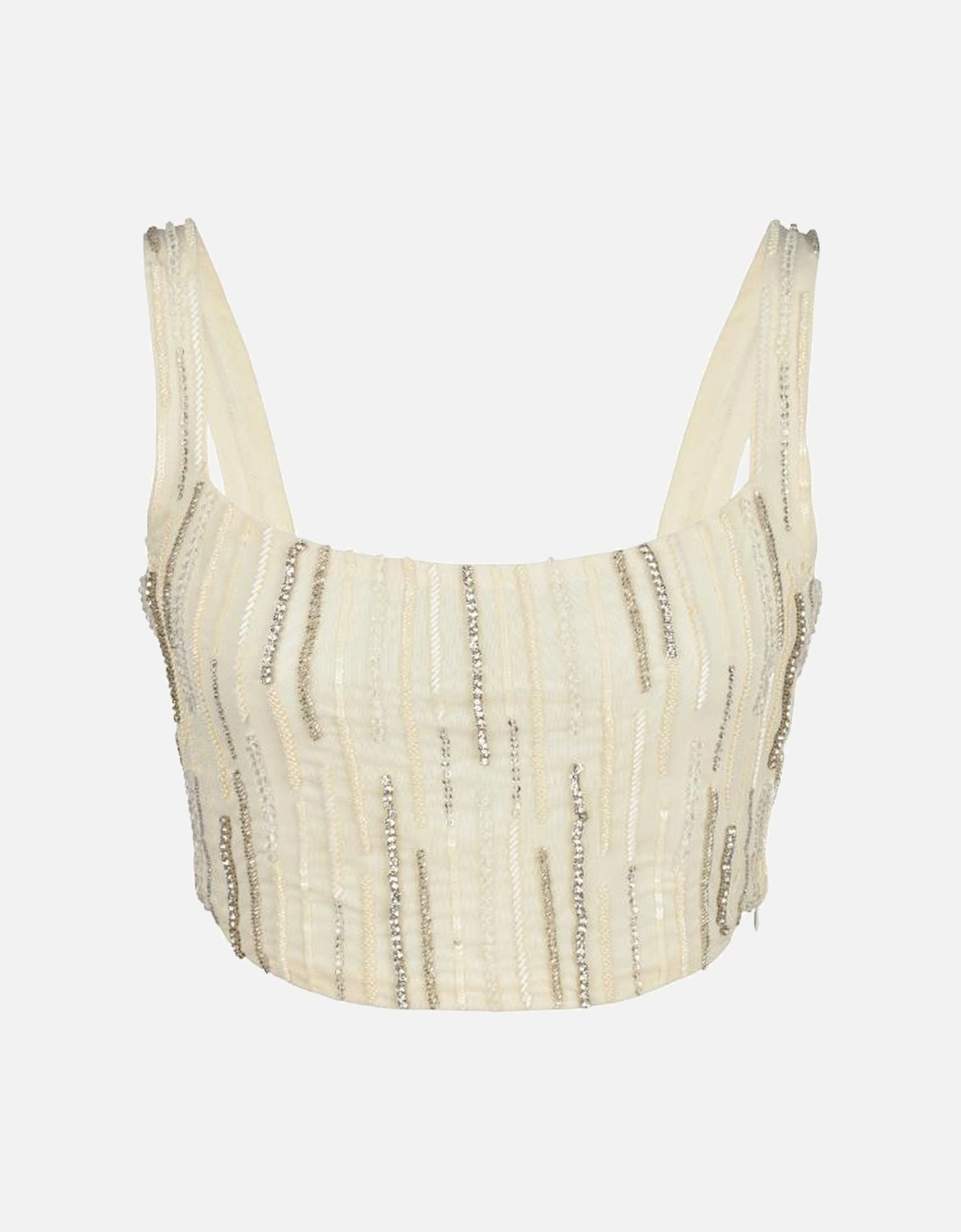 Aphrodite's White Beaded Co-ord Top – Daphne x Oceanus