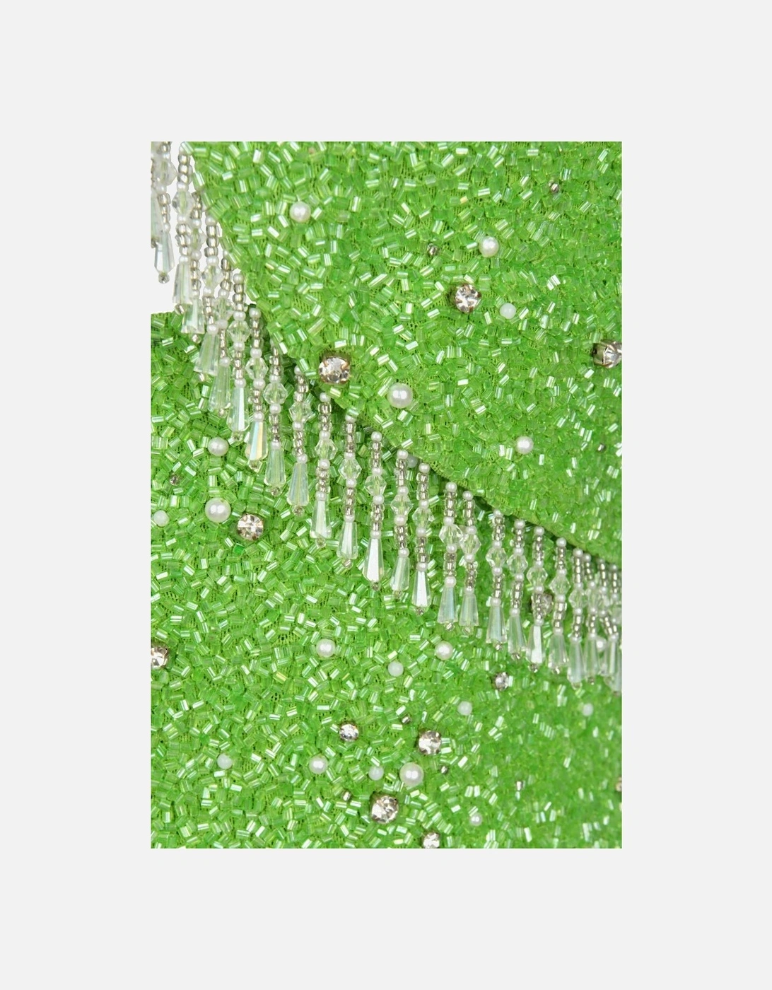 Artemis Green Beaded Tasseled Mini Dress – Daphne x Oceanus