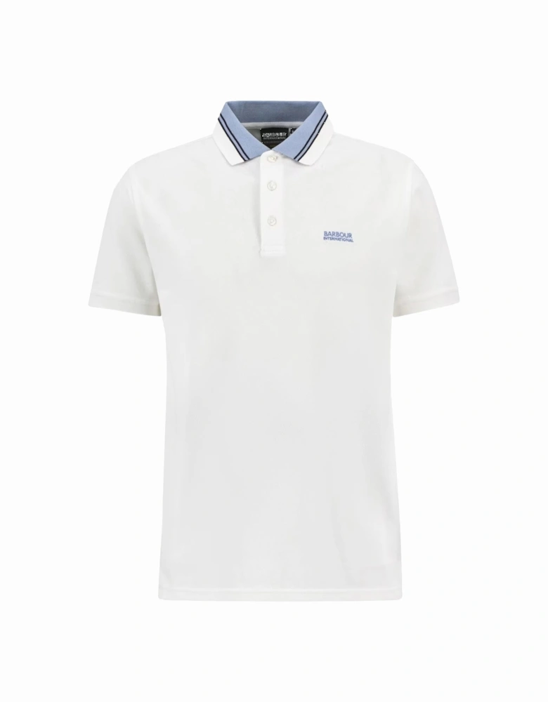 Bruce Tipped Polo Shirt White