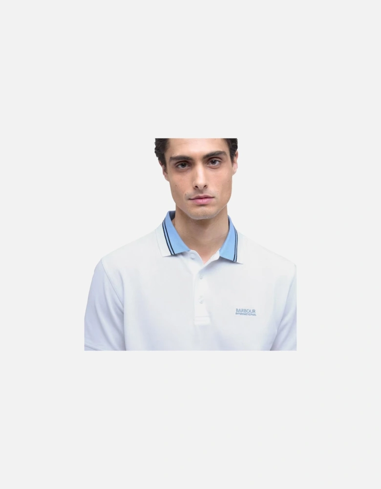 Bruce Tipped Polo Shirt White