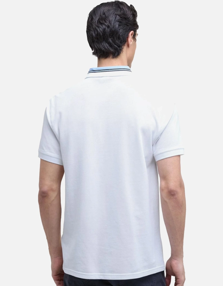 Bruce Tipped Polo Shirt White
