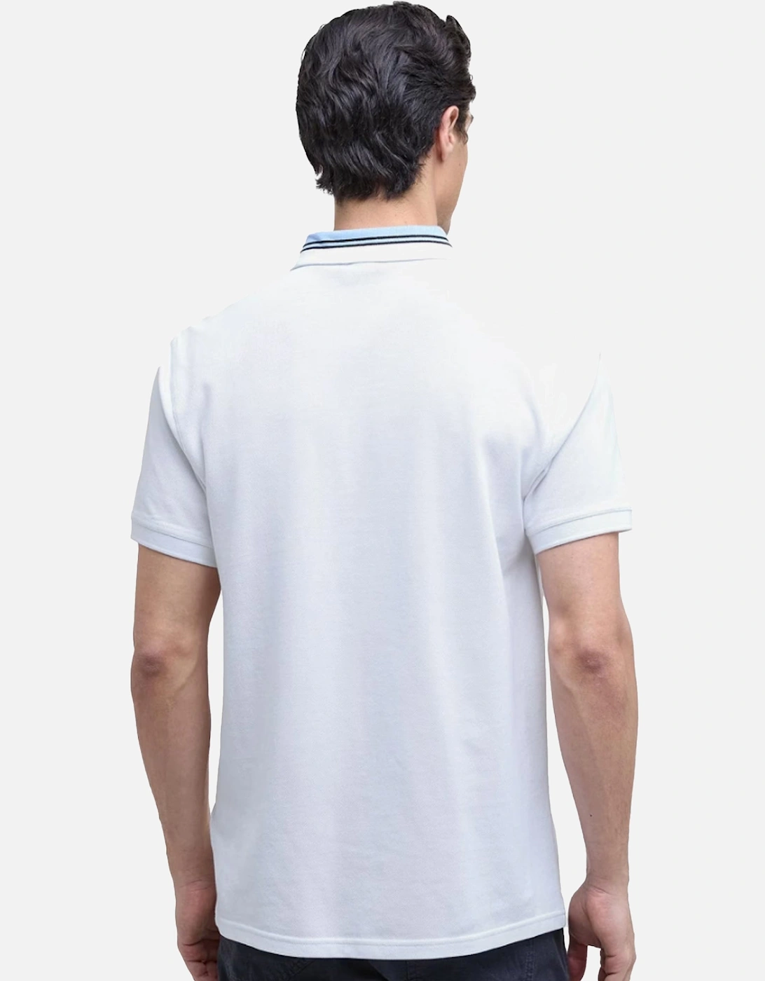 Bruce Tipped Polo Shirt White