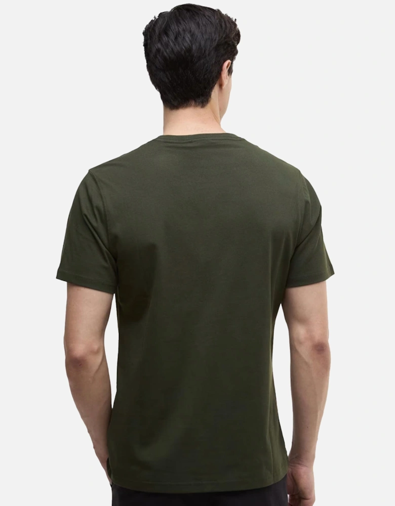Essential Large Logo T-Shirt Sage/White