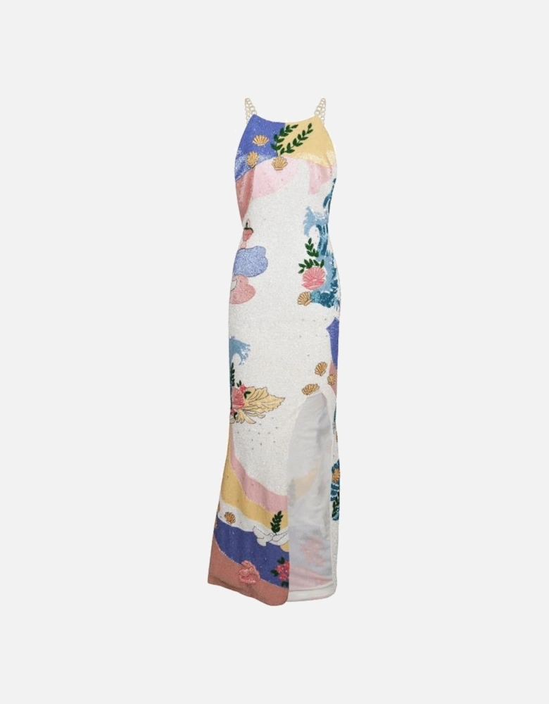 Calypso Soft Multi Sea Shell Halterneck Dress – Daphne x Oceanus