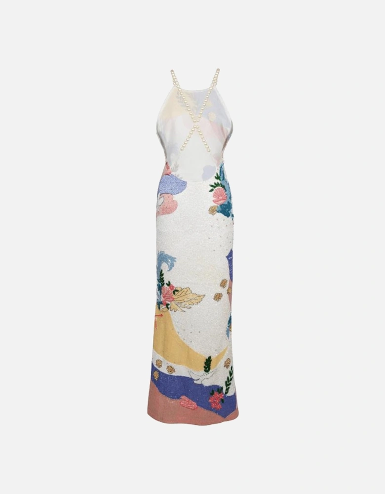 Calypso Soft Multi Sea Shell Halterneck Dress – Daphne x Oceanus