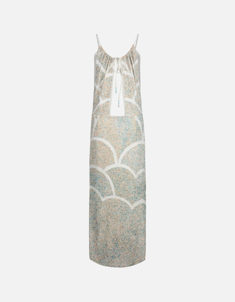 Scallop Hand Beaded Dress