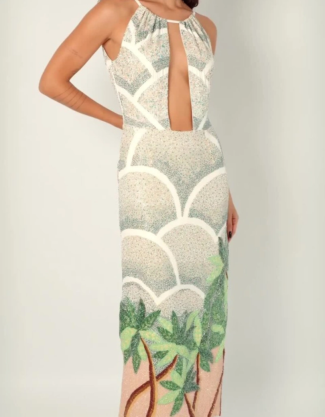 Scallop Hand Beaded Dress, 6 of 5