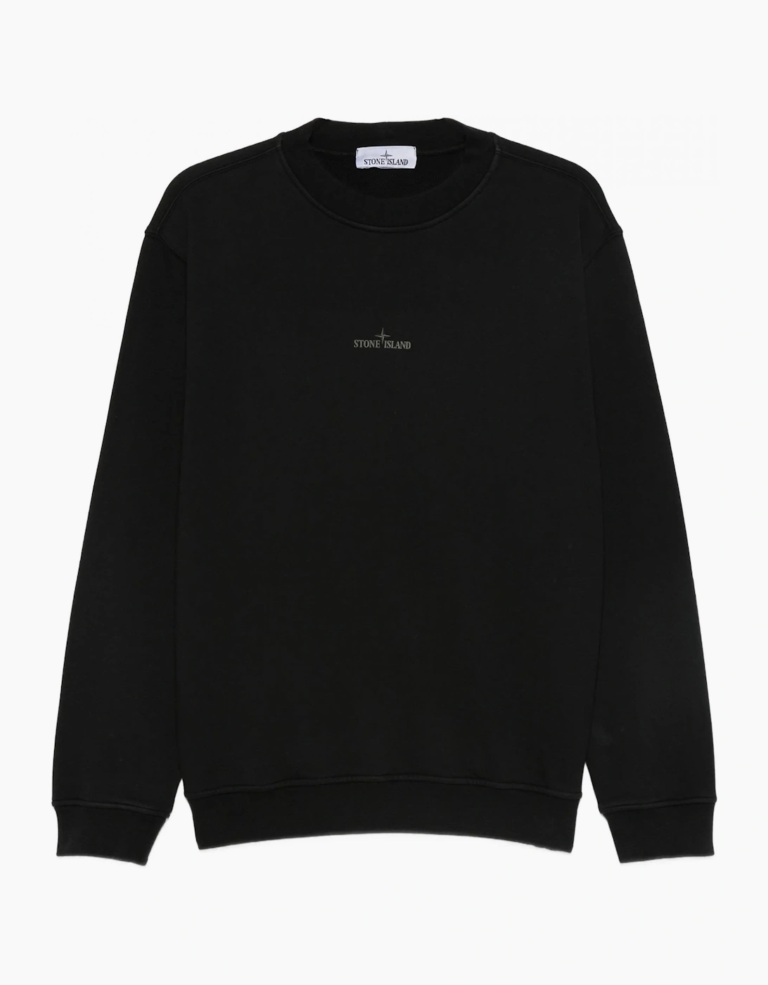 Stone Island Men's S0195 Branded Sweatshirt Black - Size: XL