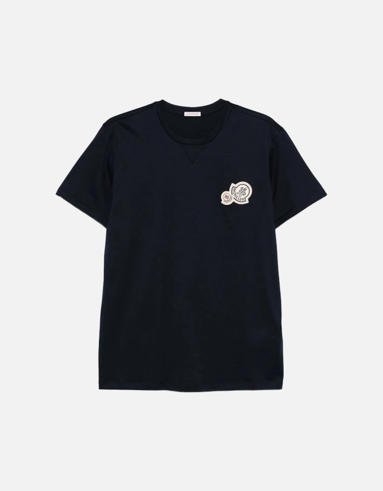 Double Patch Logo T-Shirt Navy