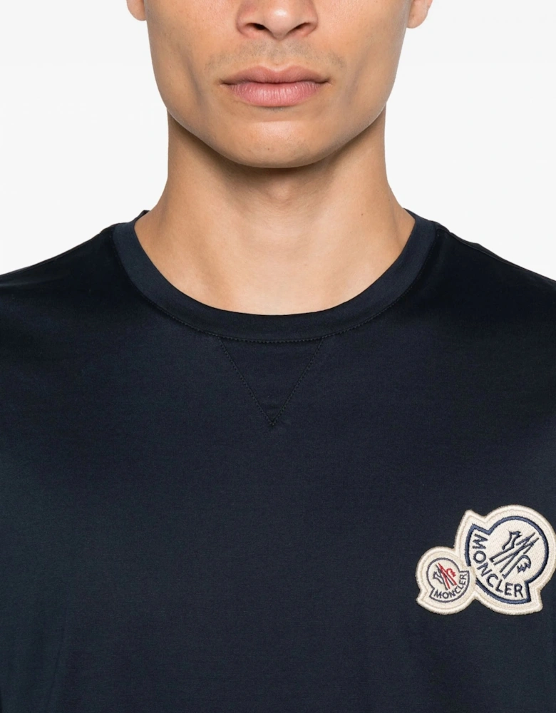 Double Patch Logo T-Shirt Navy