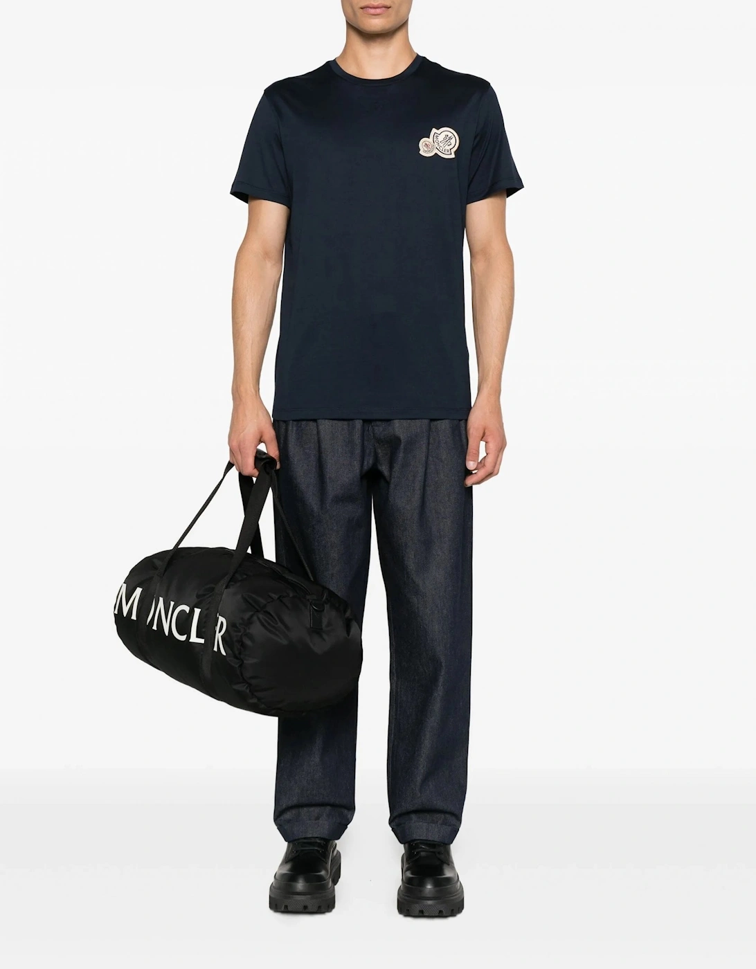 Double Patch Logo T-Shirt Navy