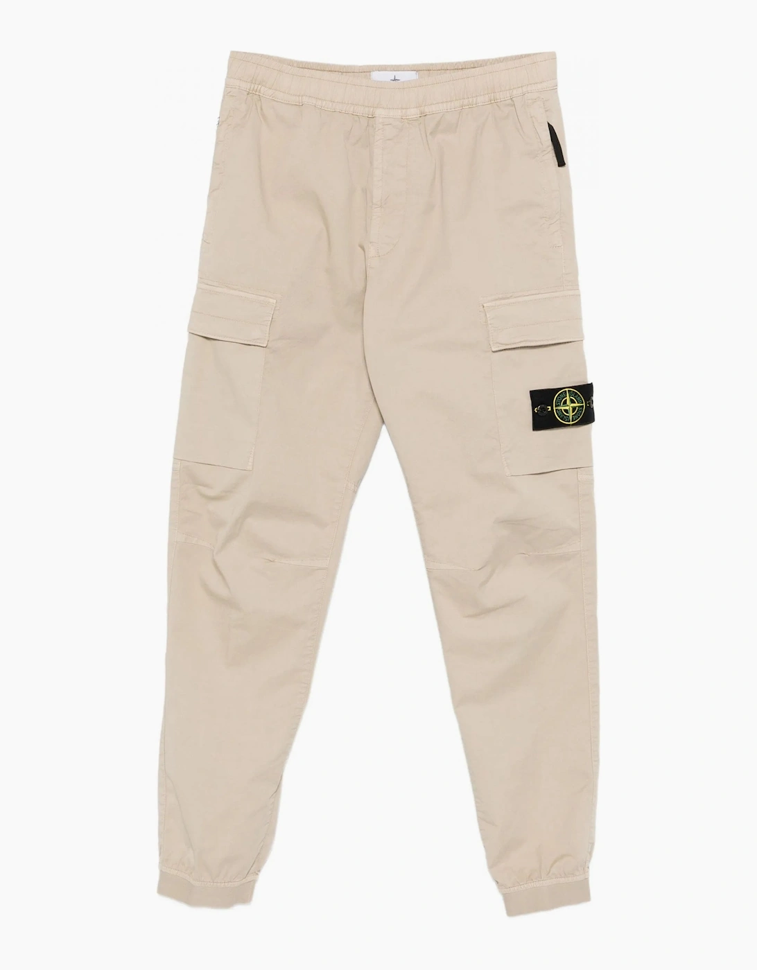 Stone Island Men's S0010 Cuffed Cargo Trousers Beige - Tan - Size: 36
