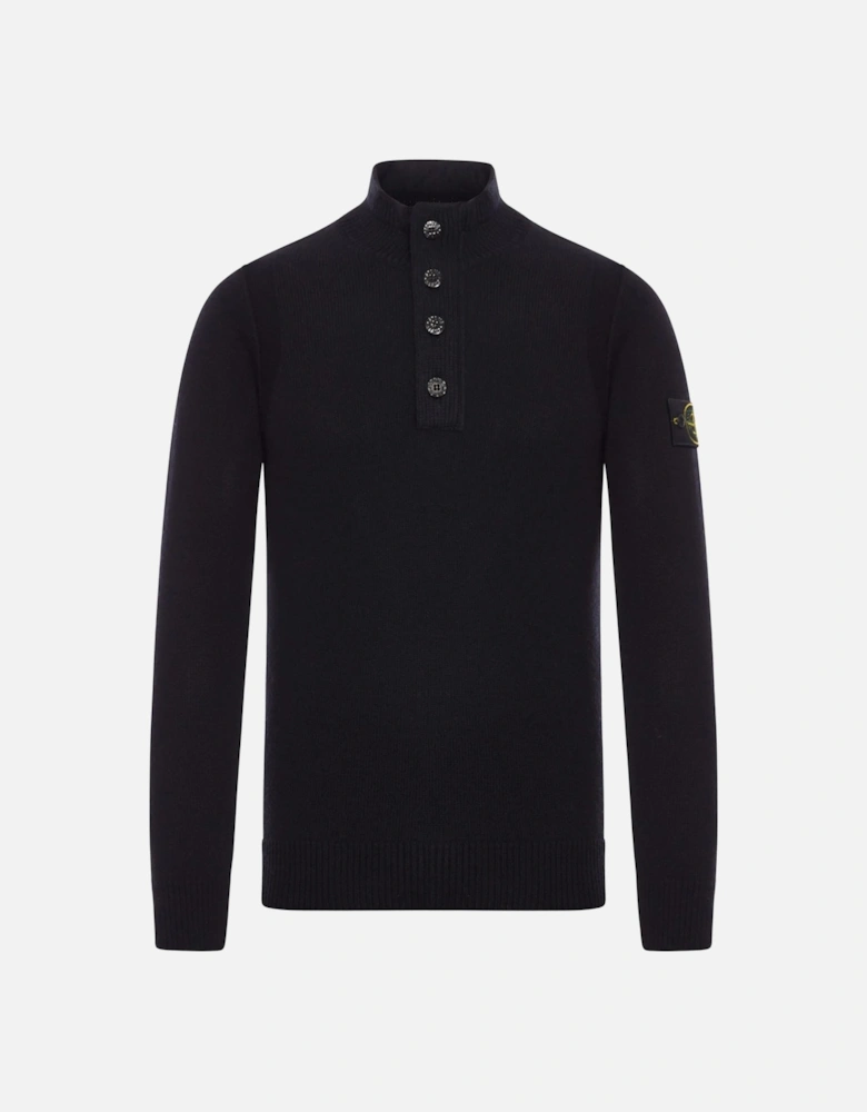 QUARTER BUTTON SWEATER