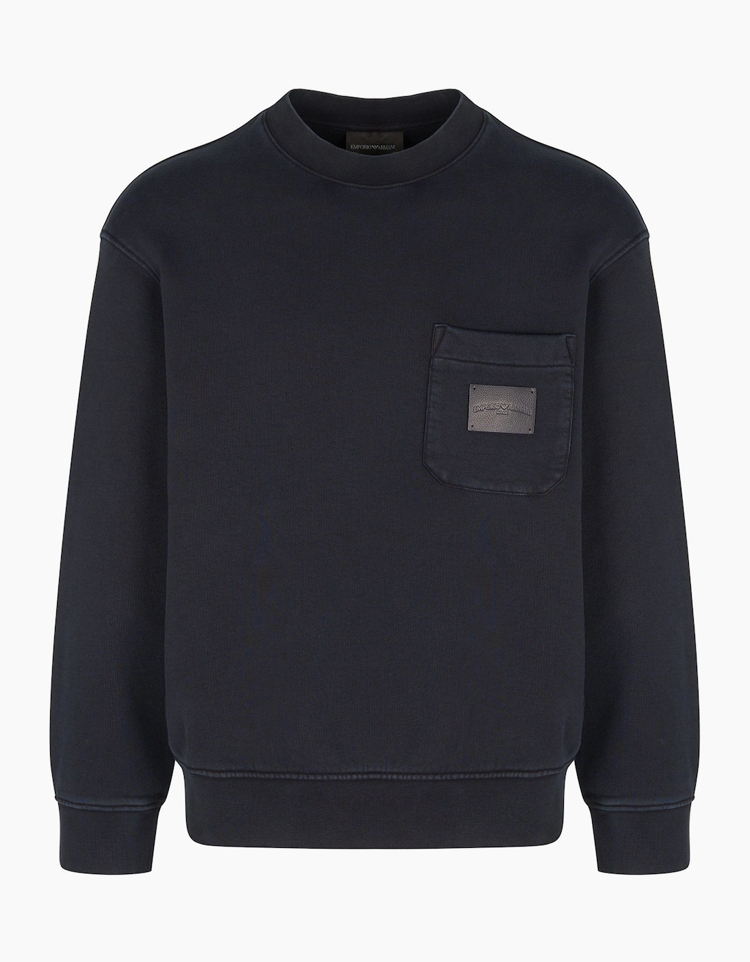 Emporio Armani Men's Sweatshirt Navy - Black - Size: 40