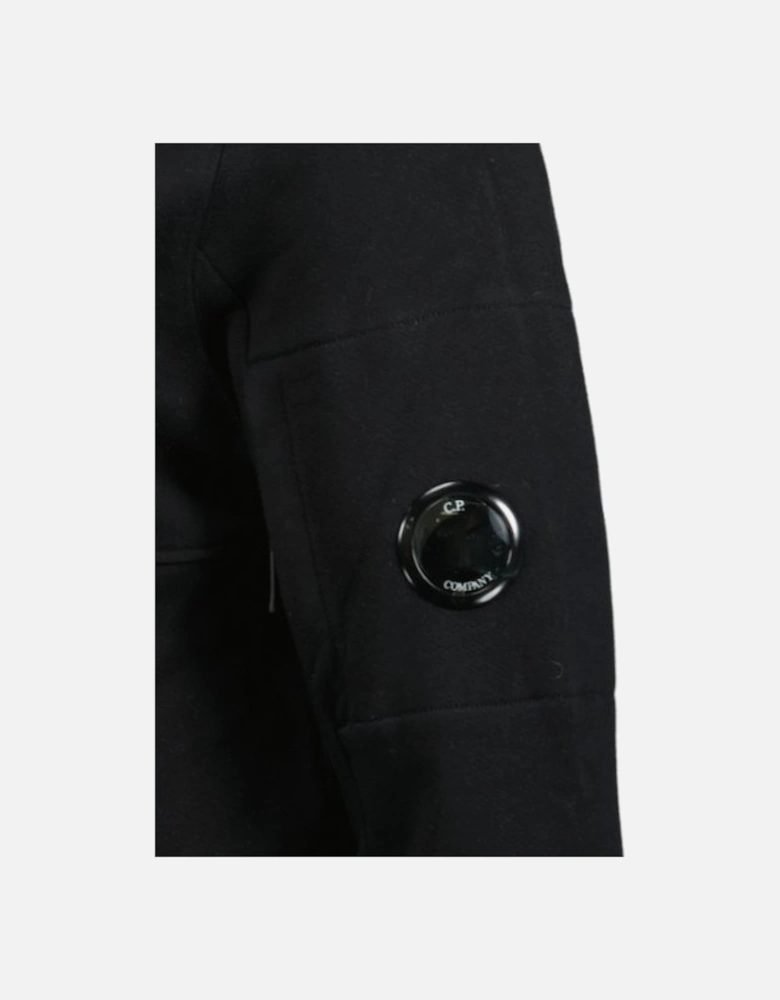 Micro Lens Diagonal Raised Hoodie Black