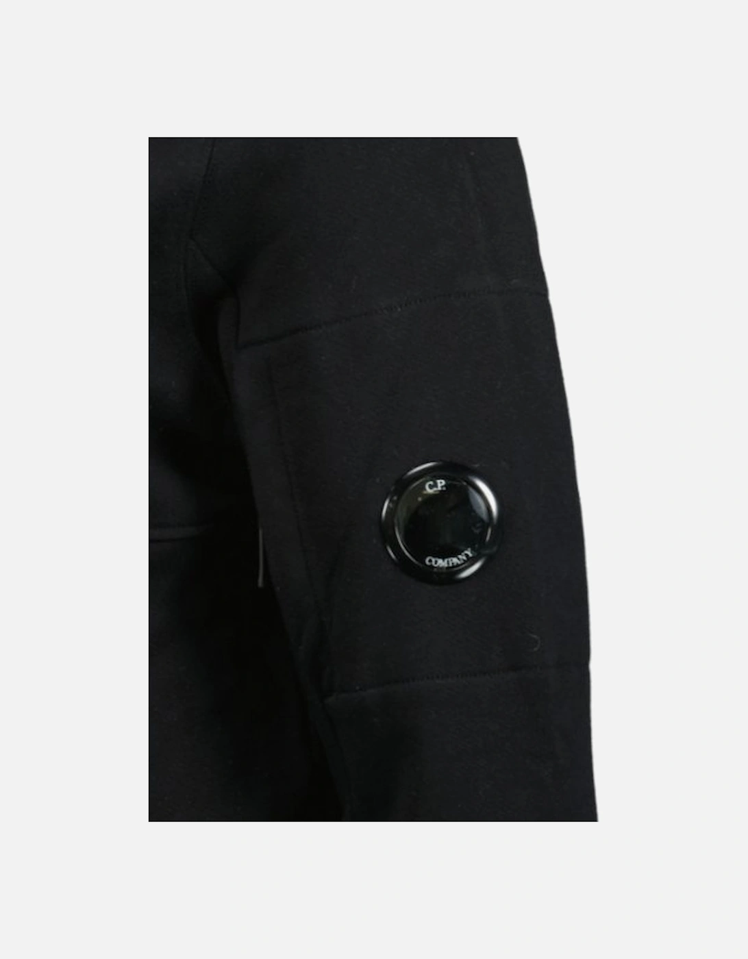 Micro Lens Diagonal Raised Hoodie Black