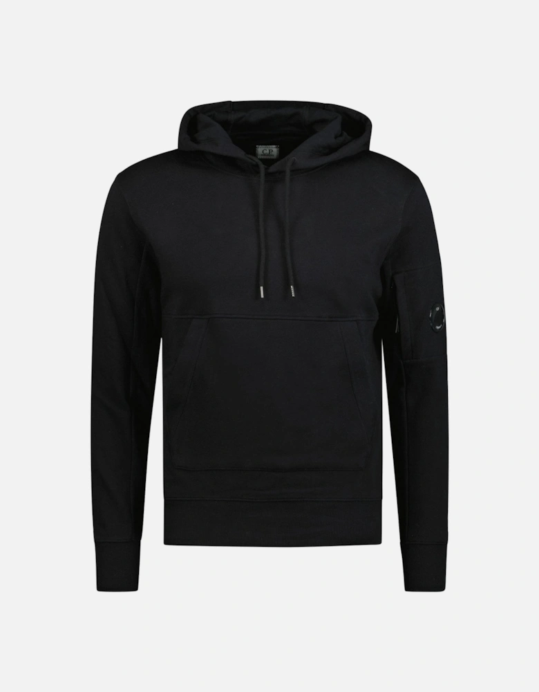 Micro Lens Diagonal Raised Hoodie Black