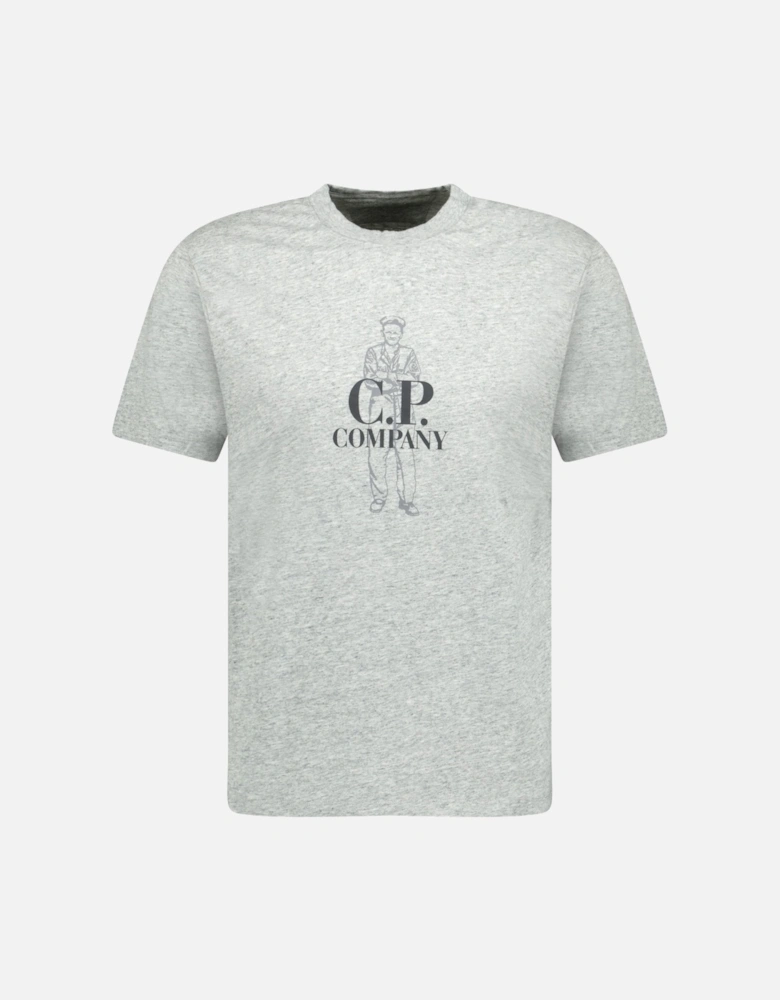 30/1 British Sailor T-Shirt in Grey