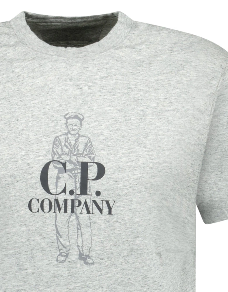 30/1 British Sailor T-Shirt in Grey