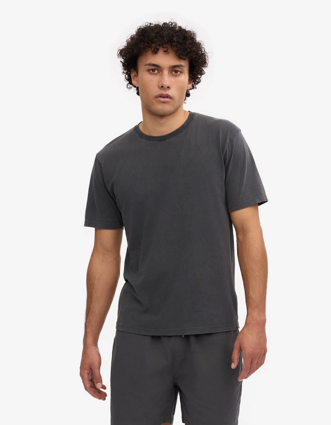 Colorful Standard Men's Black Classic Organic T-Shirt - Faded - Size 38