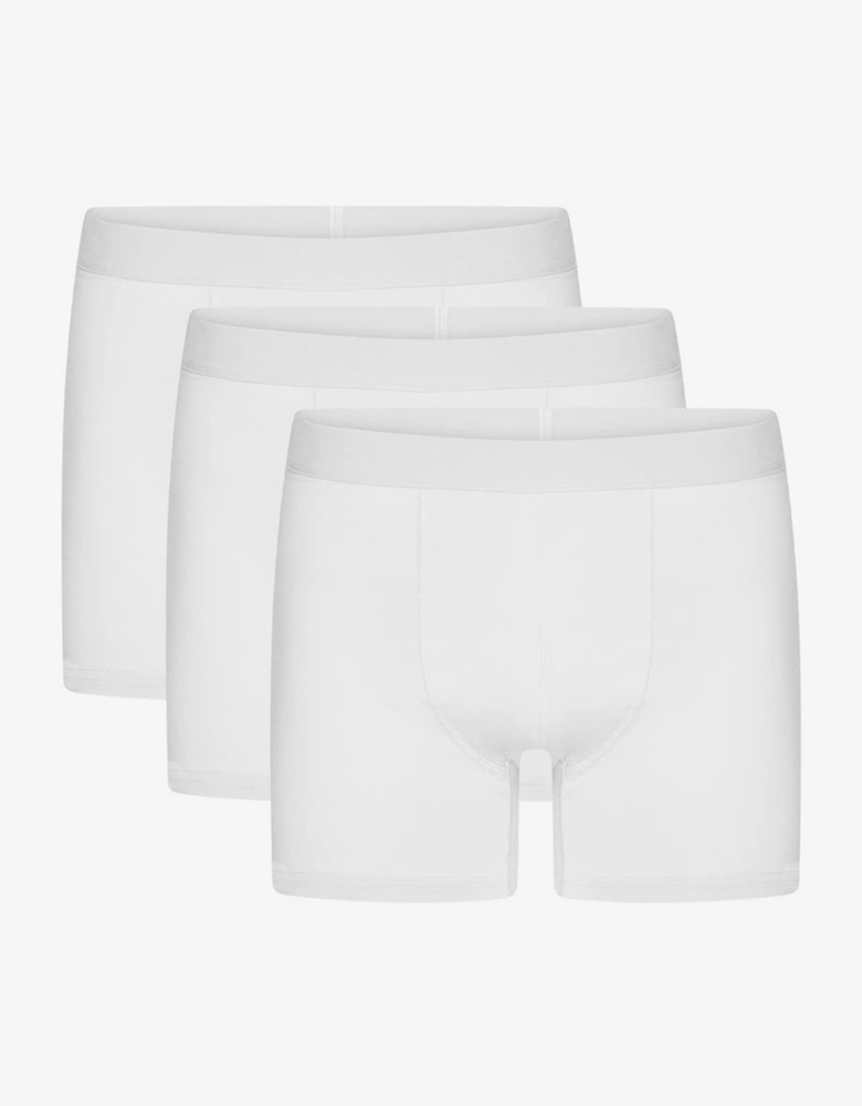 Colorful Standard 3 Pack Mens Organic Boxer Briefs - Optical White