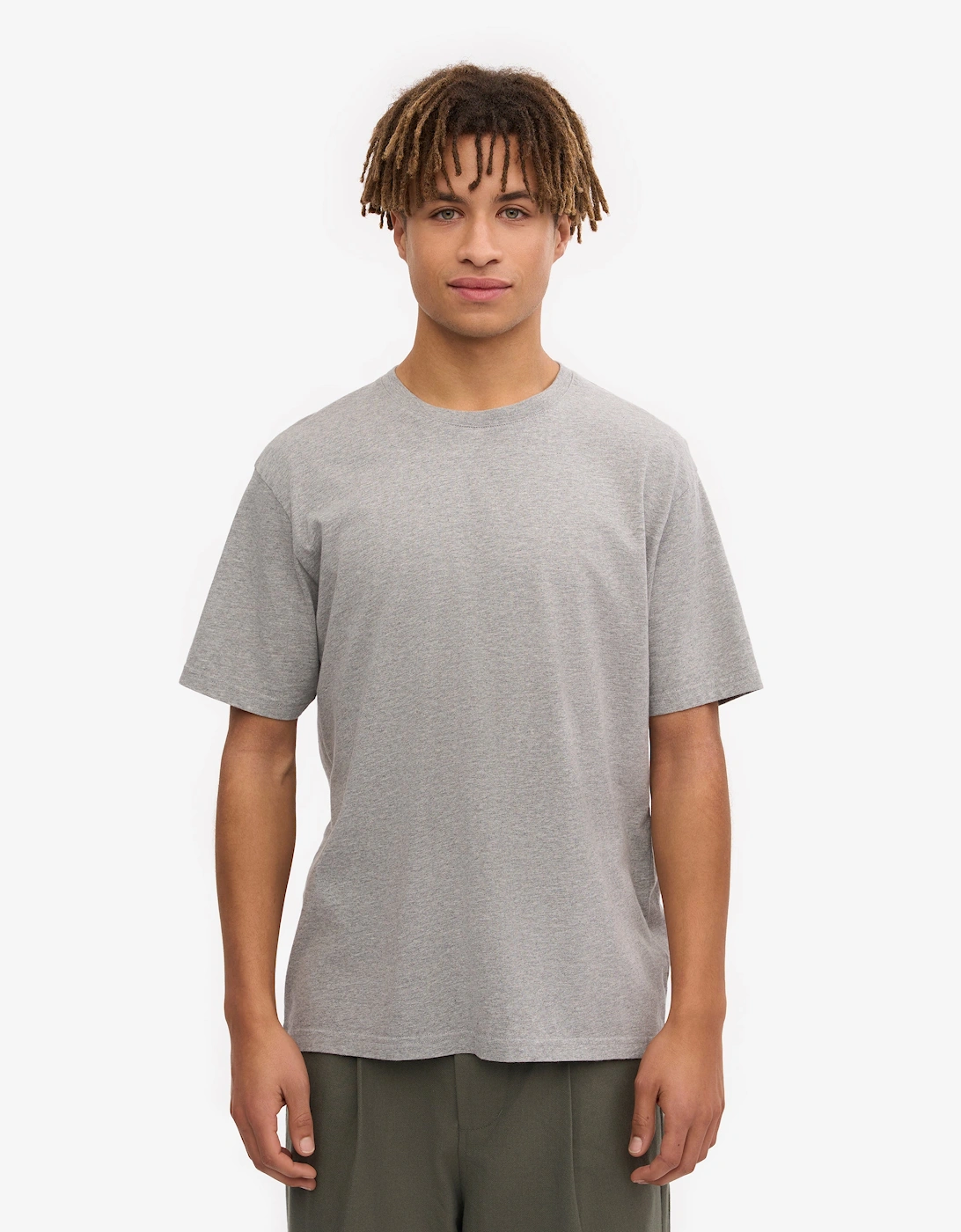 Colorful Standard Men's Grey Classic Organic T-Shirt - Heather - Size 42