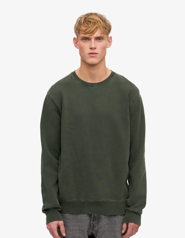 Colorful Standard Mens Classic Organic Crew Neck Sweatshirt - Midnight Forest