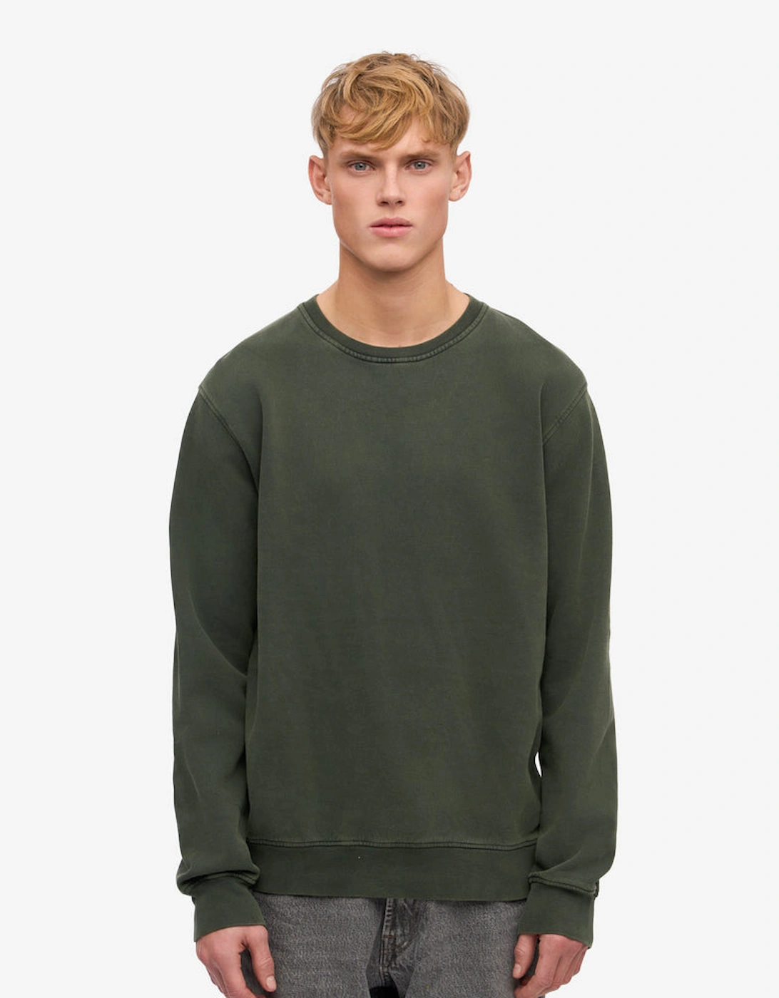 Colorful Standard Men's Colorful Standard Mens Classic Organic Crew Neck Sweatshirt - Midnight Forest
