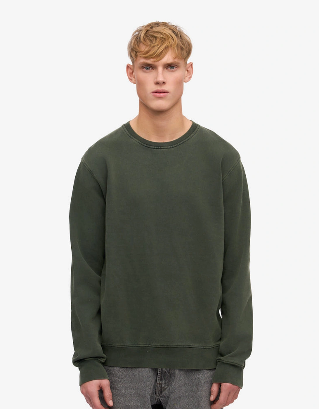 Colorful Standard Mens Classic Organic Crew Neck Sweatshirt - Midnight Forest, 2 of 1