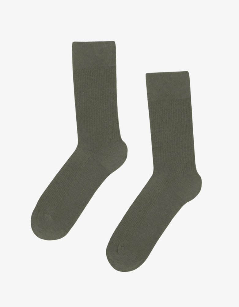 Colorful Standard Mens Classic Organic Socks - Dusty Olive