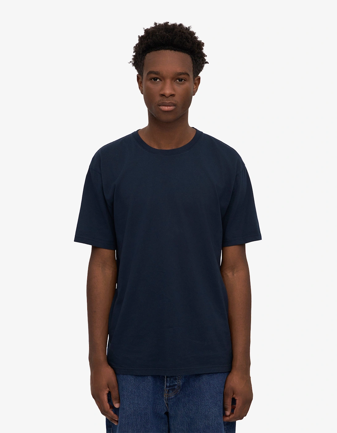 Colorful Standard Men's Navy Classic Organic T-Shirt - Blue - Size 38