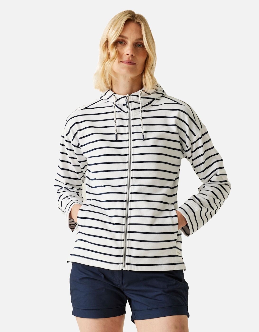 Womens/Ladies Bayletta II Striped Full Zip Hoodie