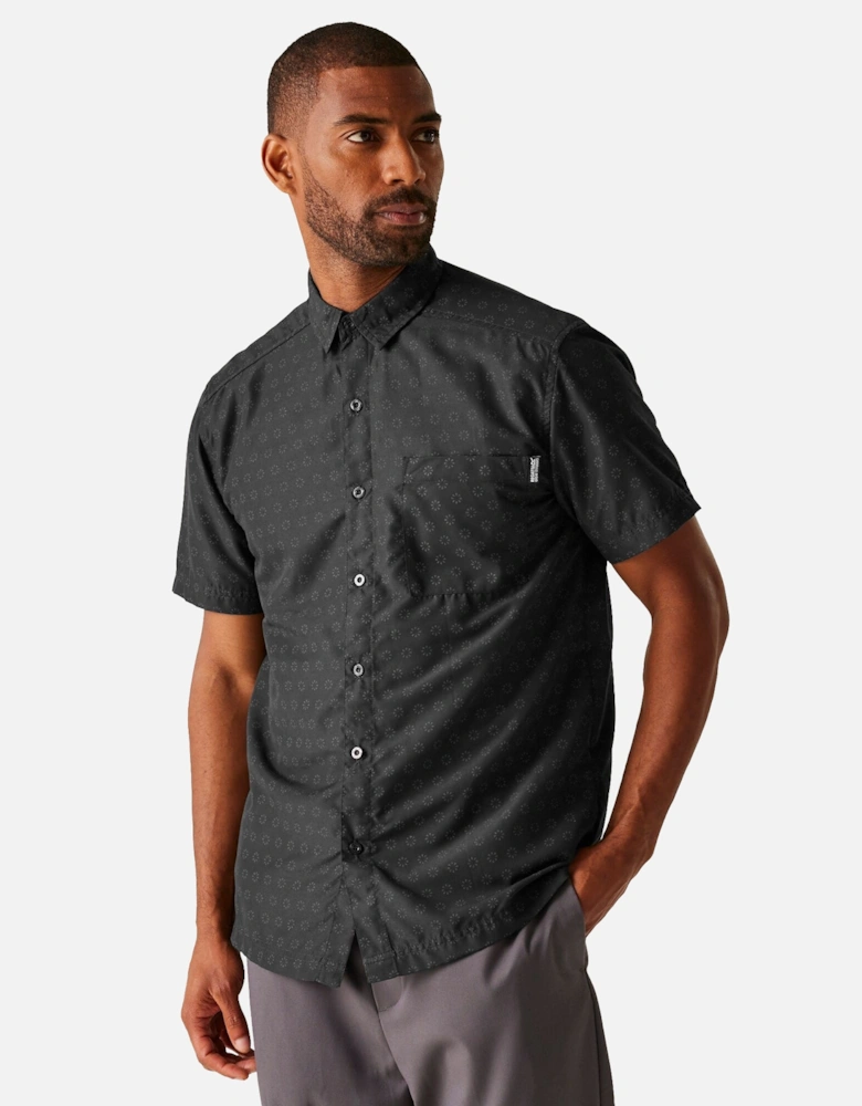 Mens Mindano IX Circle Short-Sleeved Shirt