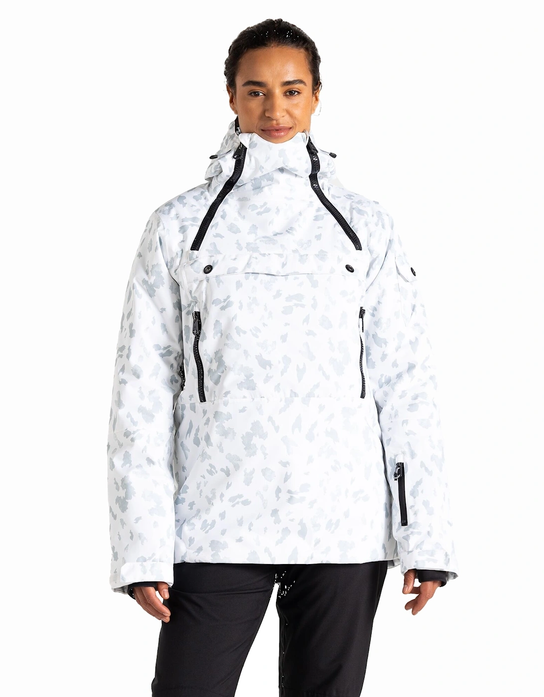 Womens/Ladies Slide Out Dash Print Overhead Ski Jacket